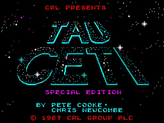 Tau Ceti The [Special Edition] title screen for ZX Spectrum